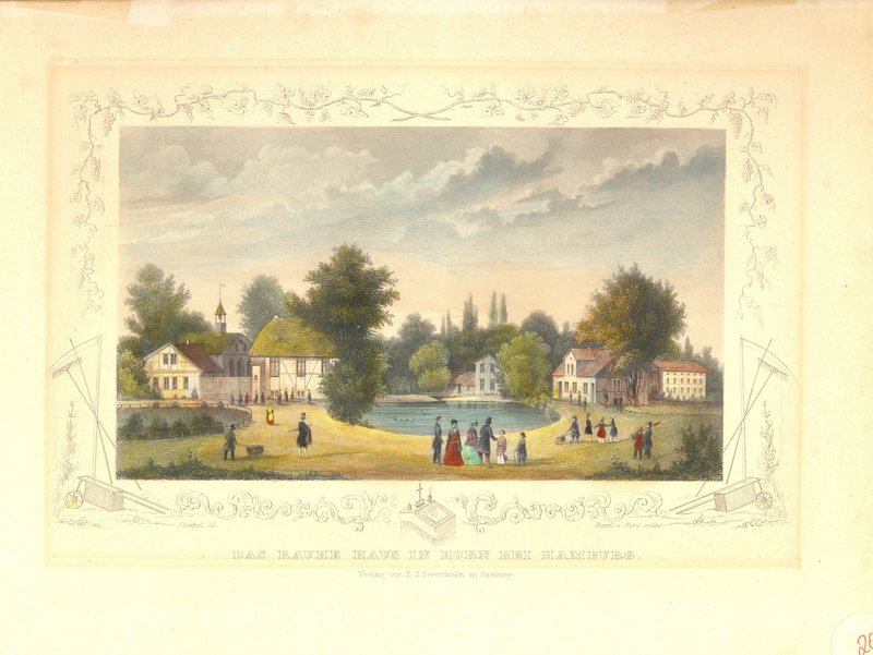 Das Gelände des Rauhen Hauses 1842